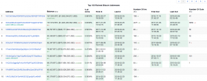 bitcoin 10 indirizzi più ricchi